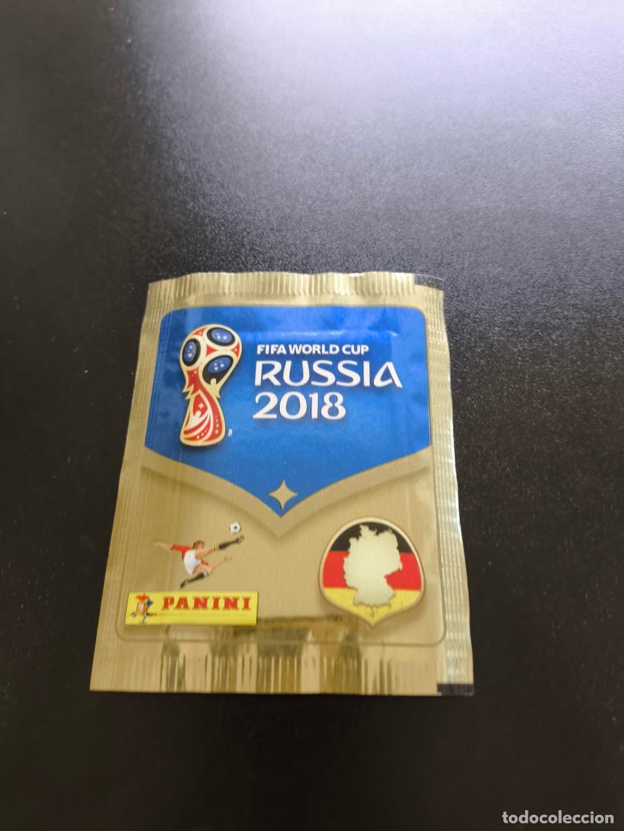 Cromos de F&uacute;tbol: SOBRE SIN ABRIR VERSION ALEMANA PANINI WORLD CUP MUNDIAL RUSSIA 2018 RUSIA MBAPPE ROOKIE ? NO LIGA