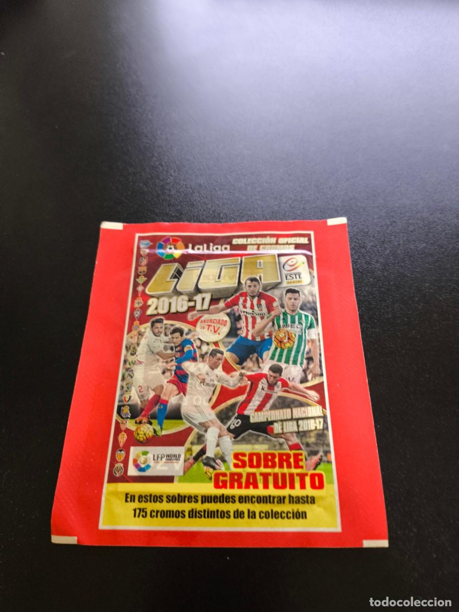 Cromos de F&uacute;tbol: SOBRE SIN ABRIR VERSION GRATUITO PANINI LIGA ESTE 2016 2017 16 17 MESSI ? NO ADRENALYN MEGACRACKS