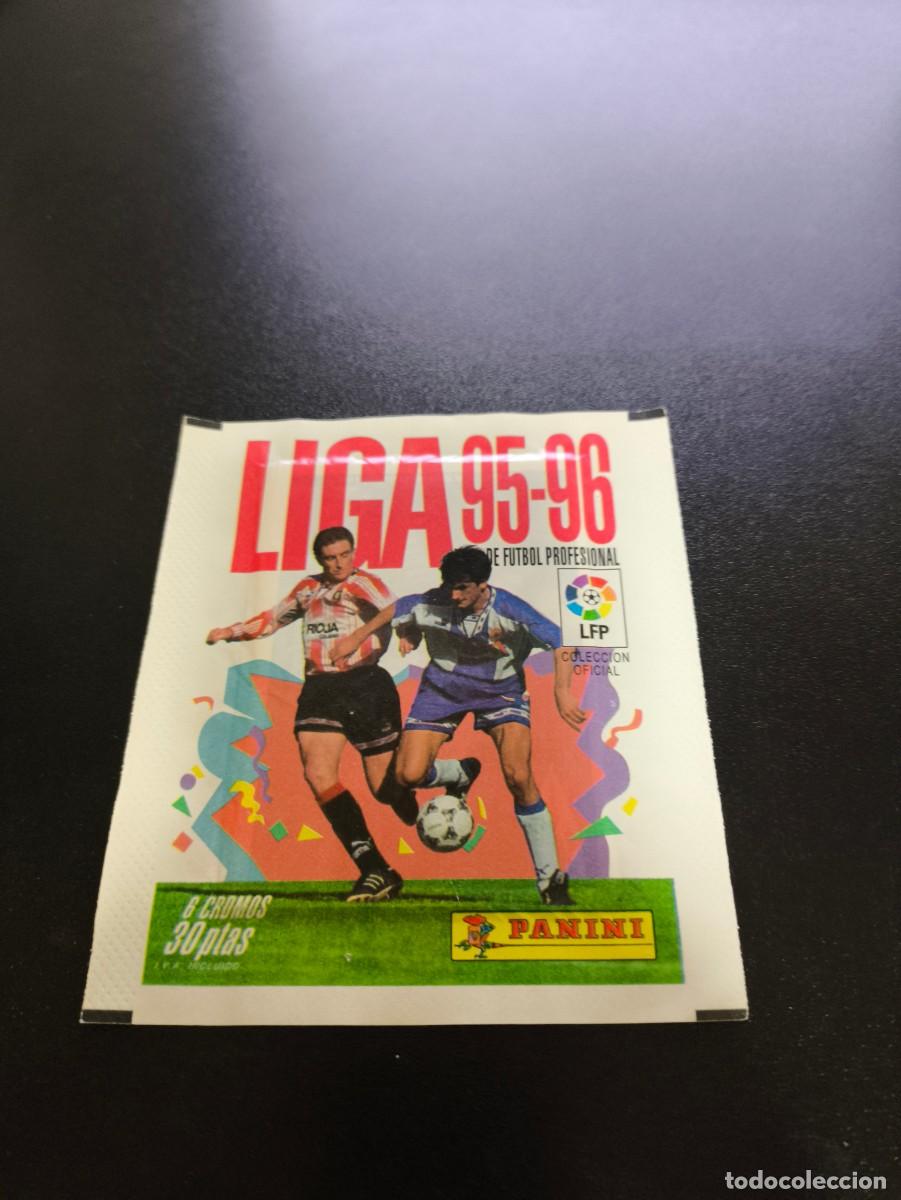 Cromos de F&uacute;tbol: SOBRE SIN ABRIR PANINI LIGA TEMPORADA 1995 1996 95 96 NO ESTE MEGACRACKS RAUL ROOKIE?