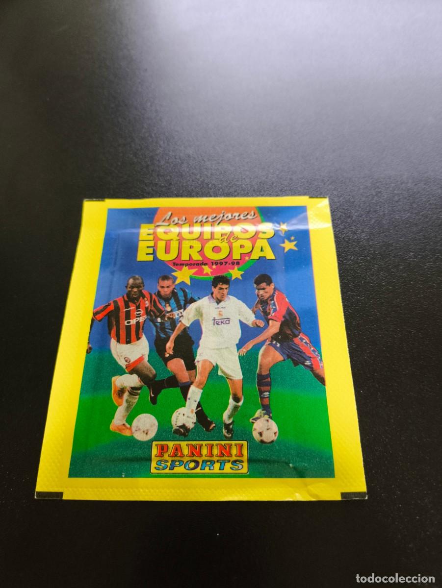 Cromos de F&uacute;tbol: SOBRE SIN ABRIR PANINI LOS MEJORES EQUIPOS DE EUROPA 1997 1998 RONALDO HENRY ZIDANE ? NO LIGA ESTE