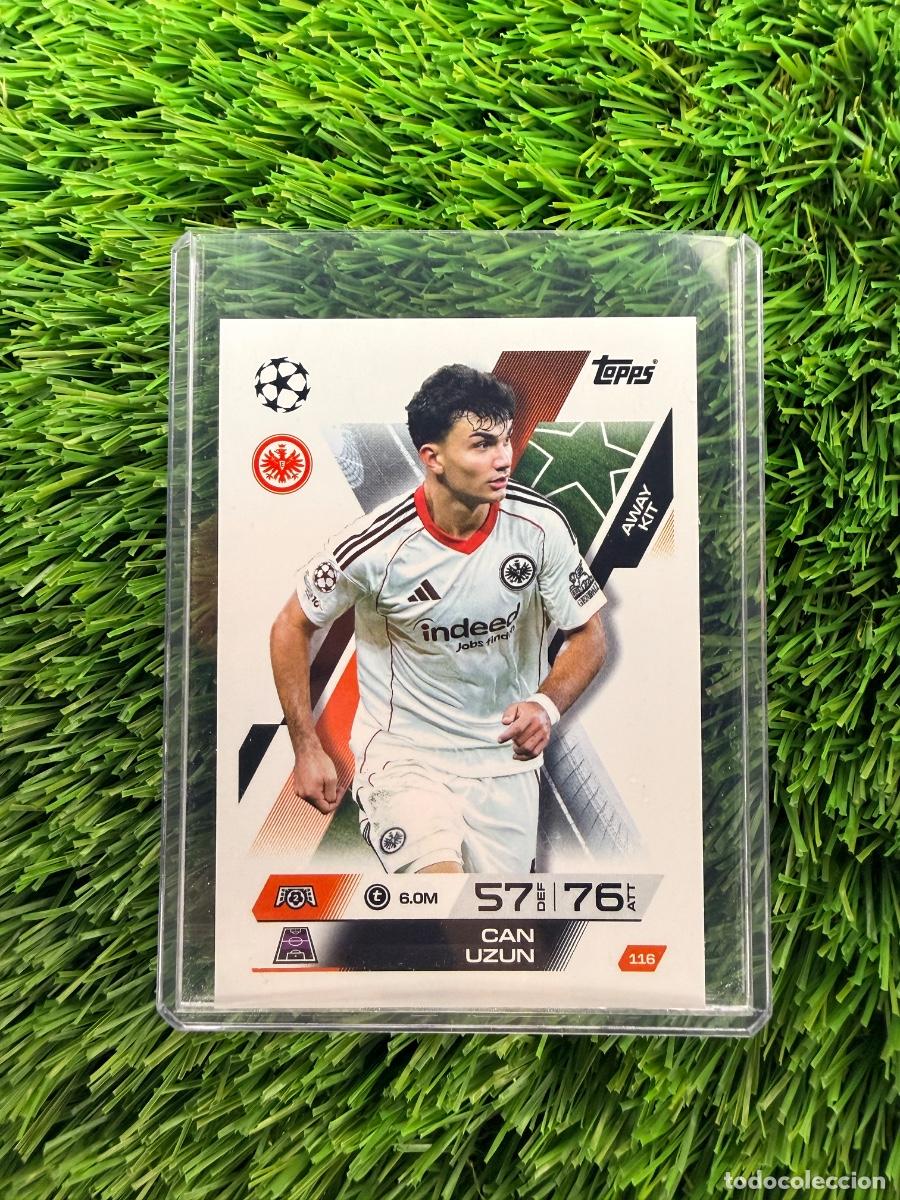 Cromos de F&uacute;tbol: N&ordm; 116 Can Uzun Away Kit Eintracht Frankfurt Match Attax Extra 25 26