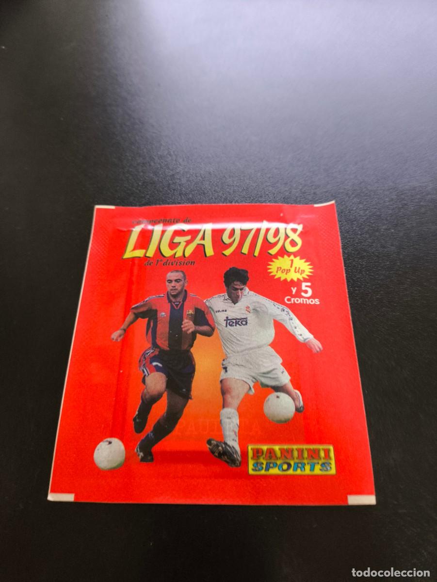 Cromos de F&uacute;tbol: SOBRE SIN ABRIR RAUL DE LA PE&Ntilde;A PANINI LIGA TEMPORADA 1997 1998 97 98 NO LIGA ESTE MEGACRACKS