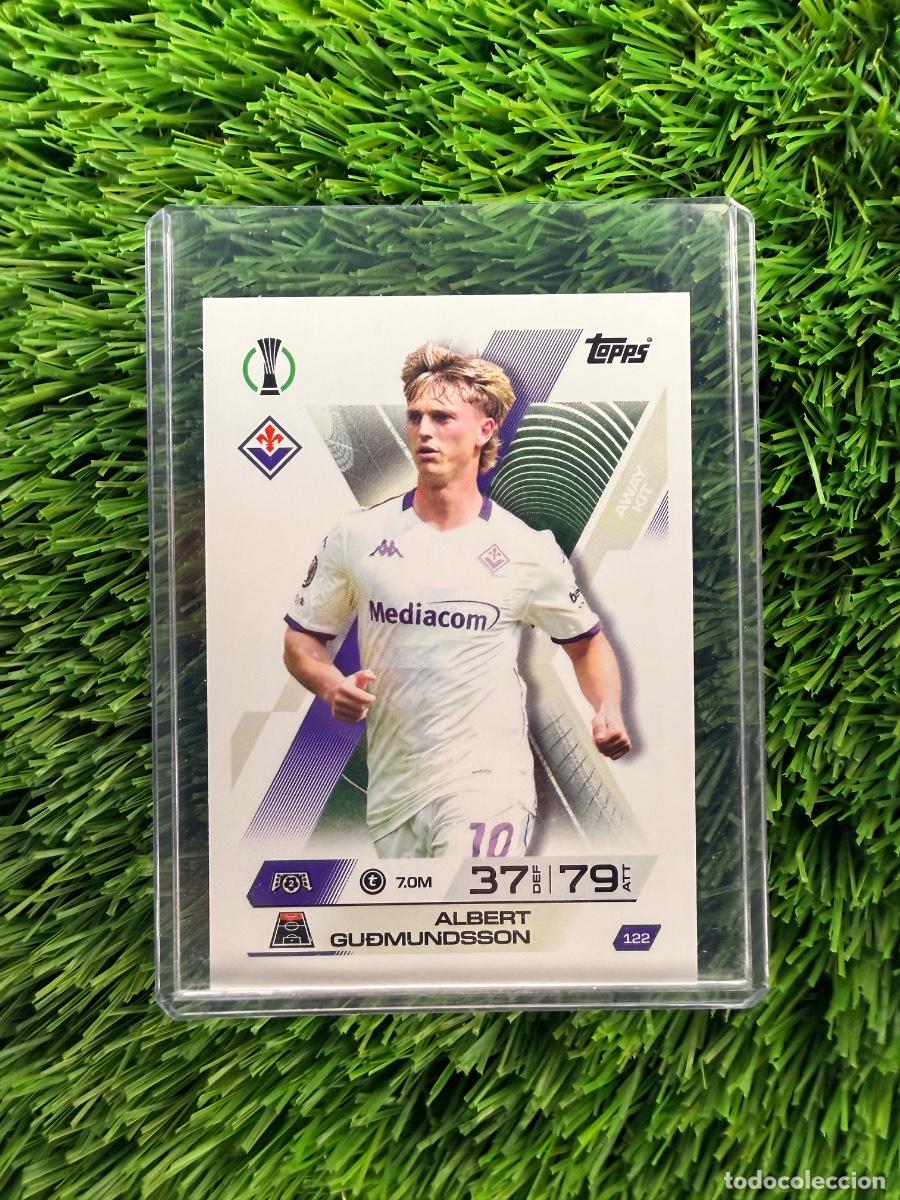 Cromos de F&uacute;tbol: N&ordm; 122 Albert Gudmundsson Away Kit Fiorentina Match Attax Extra 25 26