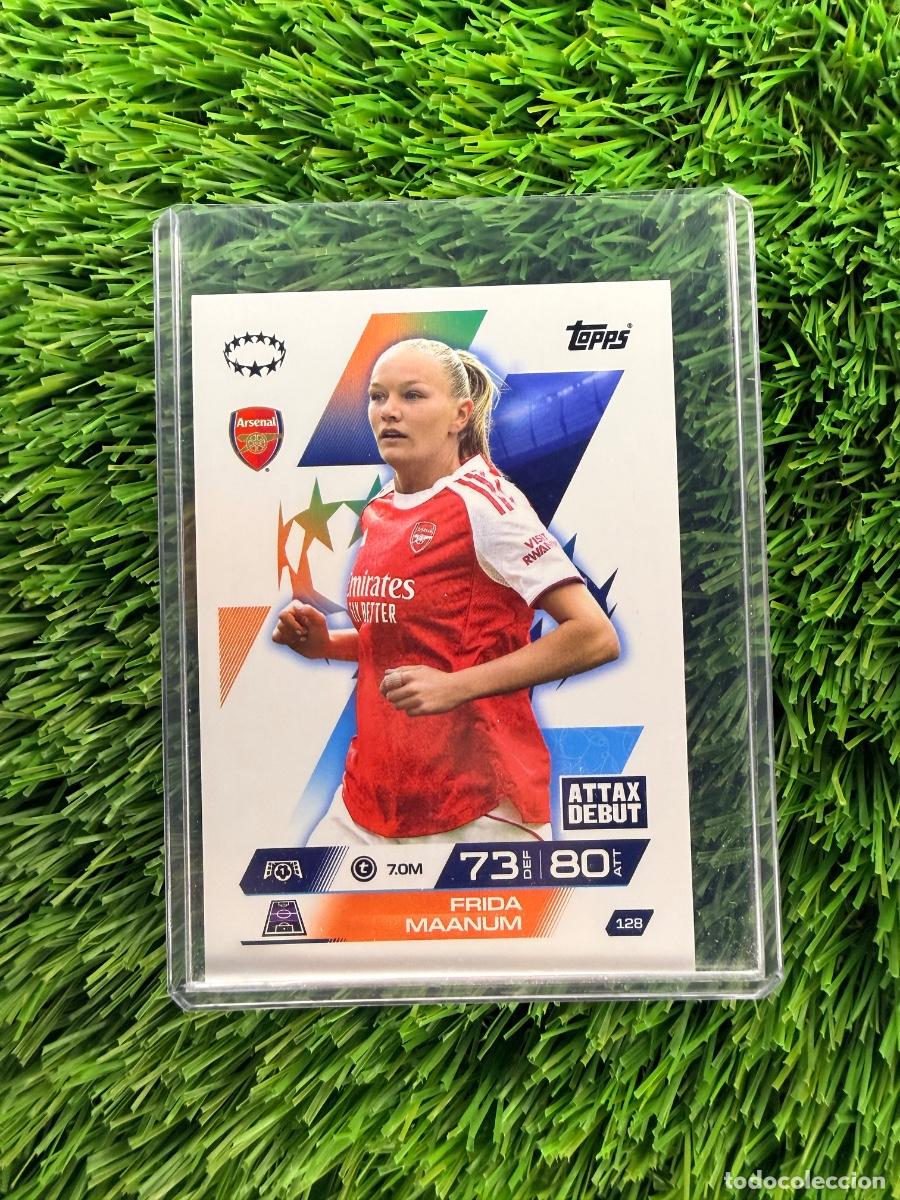 Cromos de F&uacute;tbol: N&ordm; 128 Frida Maanum UWCL Arsenal Match Attax Extra 25 26