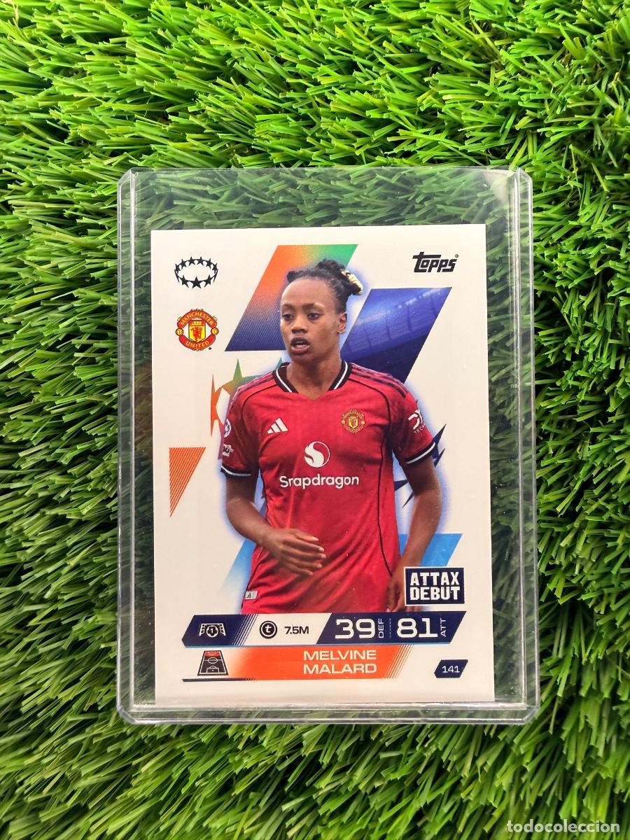 Cromos de F&uacute;tbol: N&ordm; 141 Melvine Malard UWCL Manchester United Match Attax Extra 25 26