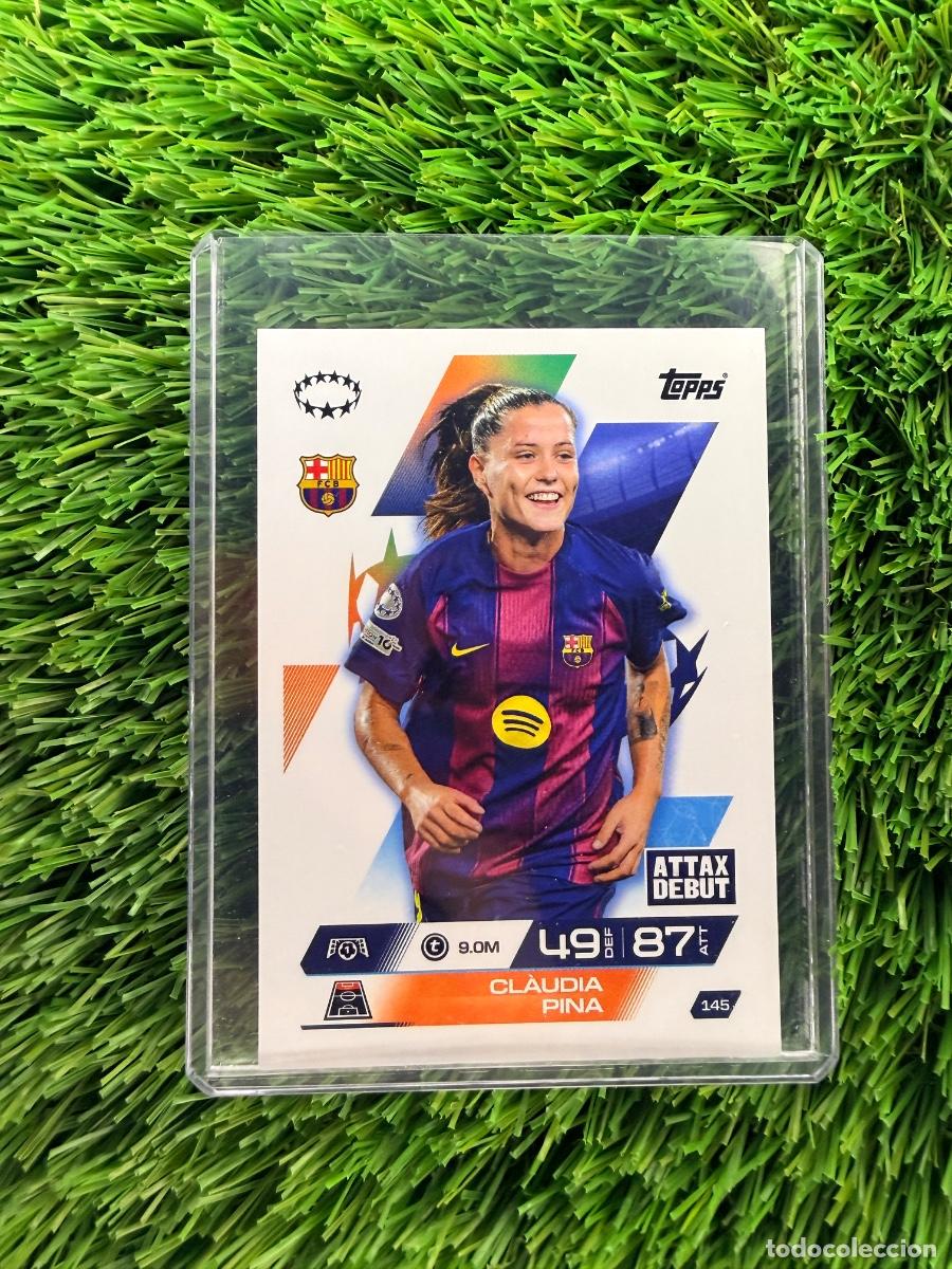 Cromos de F&uacute;tbol: N&ordm; 145 Claudia Pina UWCL FC Barcelona Match Attax Extra 25 26