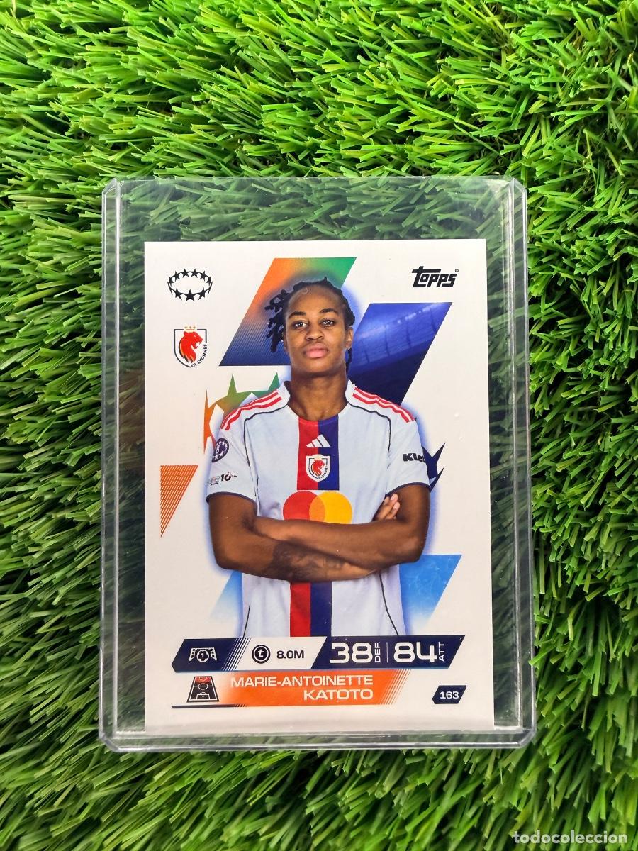 Cromos de F&uacute;tbol: N&ordm; 163 Marie-Antoinette Katoto UWCL Olympique de Lyon Match Attax Extra 25 26