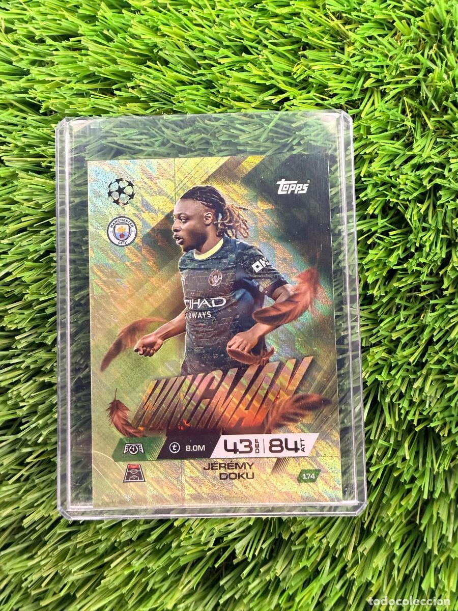 Cromos de F&uacute;tbol: N&ordm; 174 J&eacute;r&eacute;my Doku Wingman Manchester City Match Attax Extra 25 26