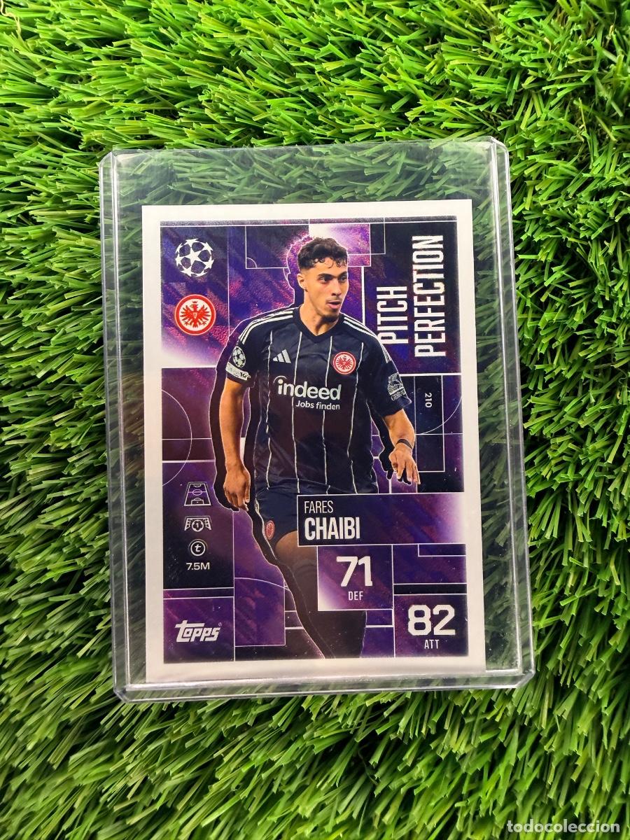 Cromos de F&uacute;tbol: N&ordm; 210 Fares Chaibi Pitch Perfection Eintracht Frankfurt Match Attax Extra 25 26