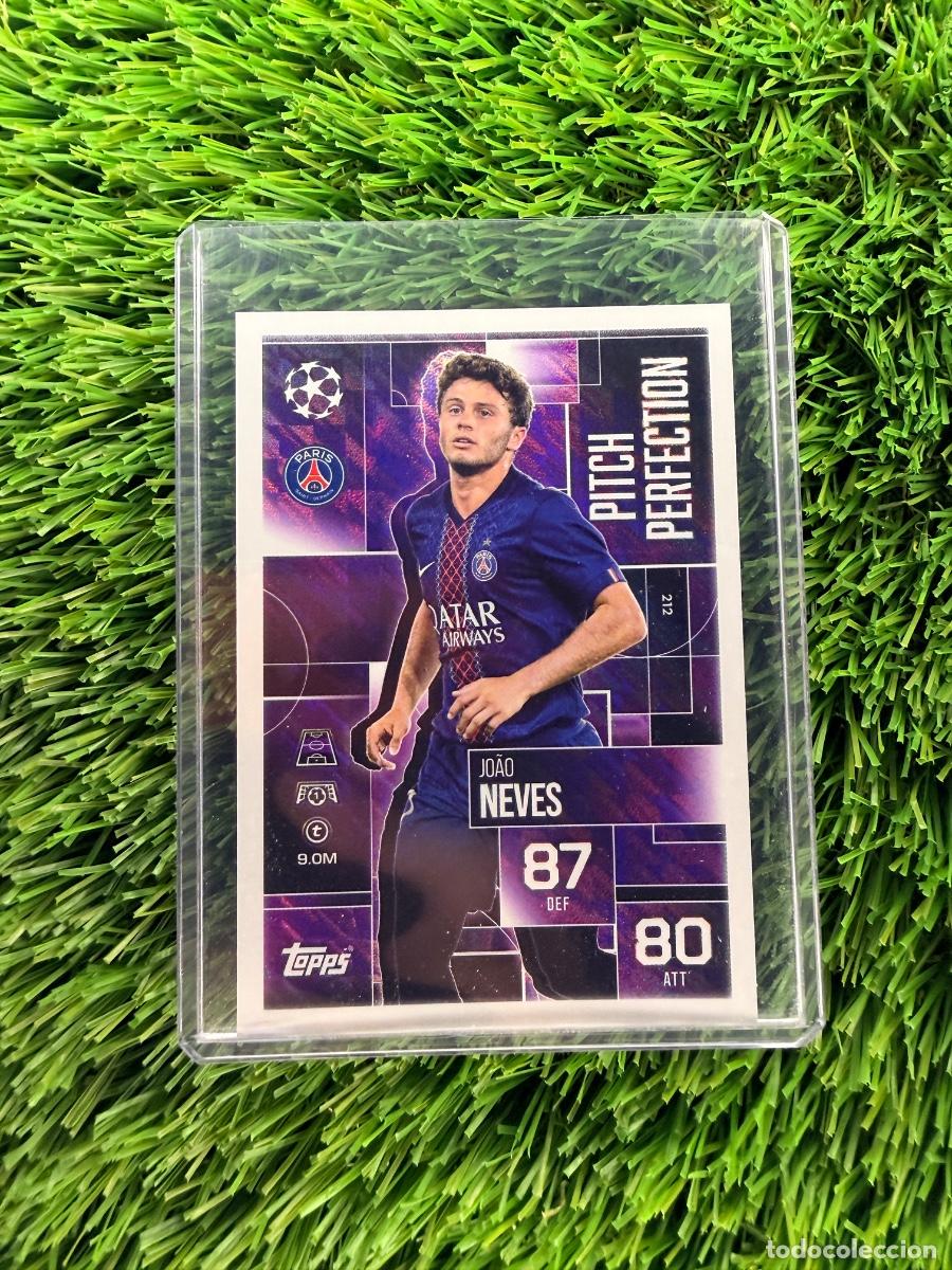 Cromos de F&uacute;tbol: N&ordm; 212 Joao Neves Pitch Perfection Paris Saint-Germain Match Attax Extra 25 26
