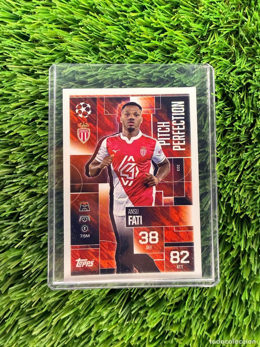 Cromos de F&uacute;tbol: N&ordm; 223 Ansu Fati Pitch Perfection AS M&oacute;naco Match Attax Extra 25 26