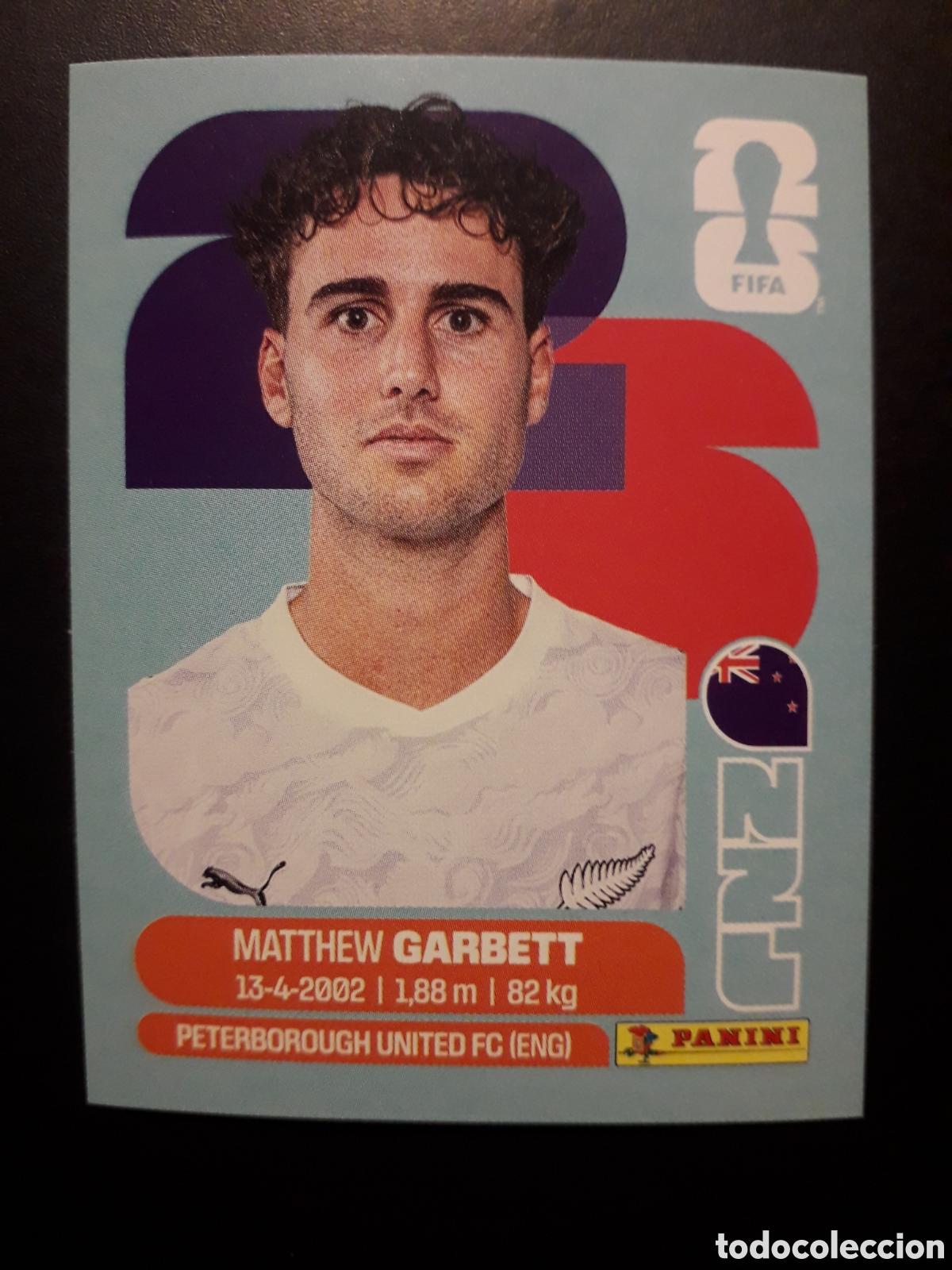Cromos de F&uacute;tbol: GARBETT NUEVA ZELANDA NZL 14 MUNDIAL F&Uacute;TBOL 2026 FIFA WORLD CUP PANINI SIN PEGAR PEDIDO M&Iacute;NIMO 3&euro;