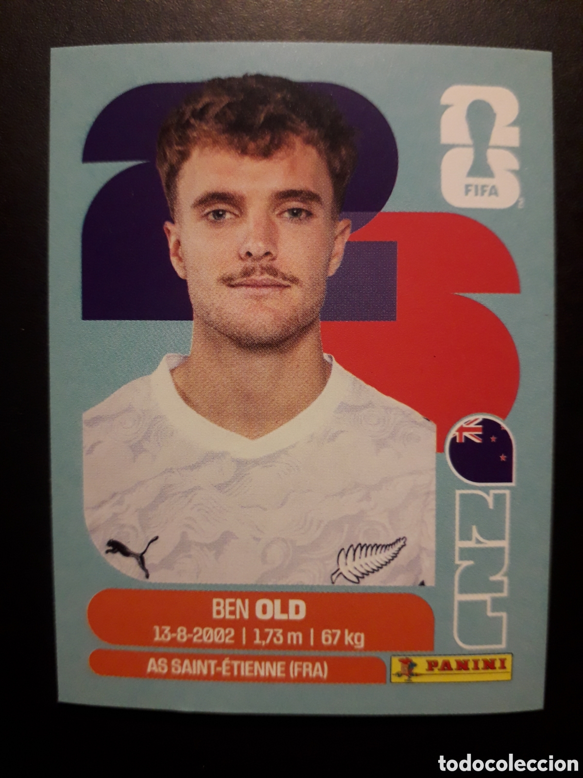 Cromos de F&uacute;tbol: OLD NUEVA ZELANDA NZL 16 MUNDIAL F&Uacute;TBOL 2026 FIFA WORLD CUP PANINI SIN PEGAR PEDIDO M&Iacute;NIMO 3&euro;