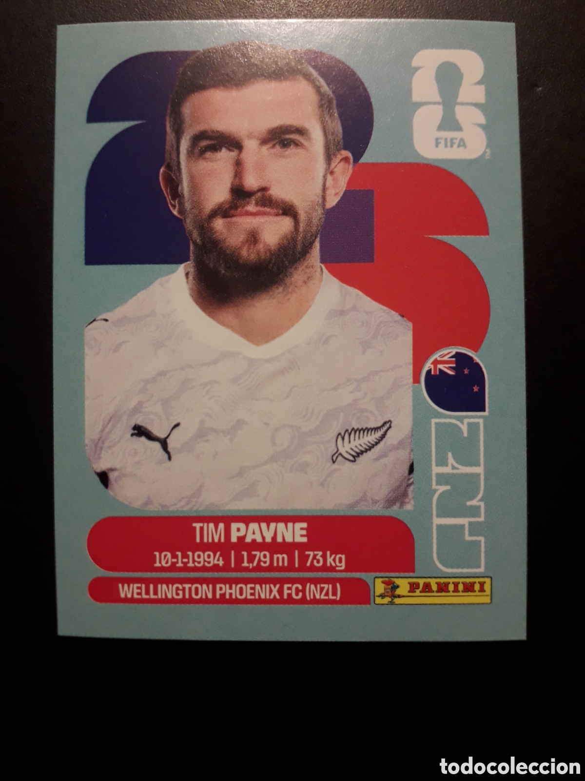 Cromos de F&uacute;tbol: PAYNE NUEVA ZELANDA NZL 6 MUNDIAL F&Uacute;TBOL 2026 FIFA WORLD CUP PANINI SIN PEGAR PEDIDO M&Iacute;NIMO 3&euro;.