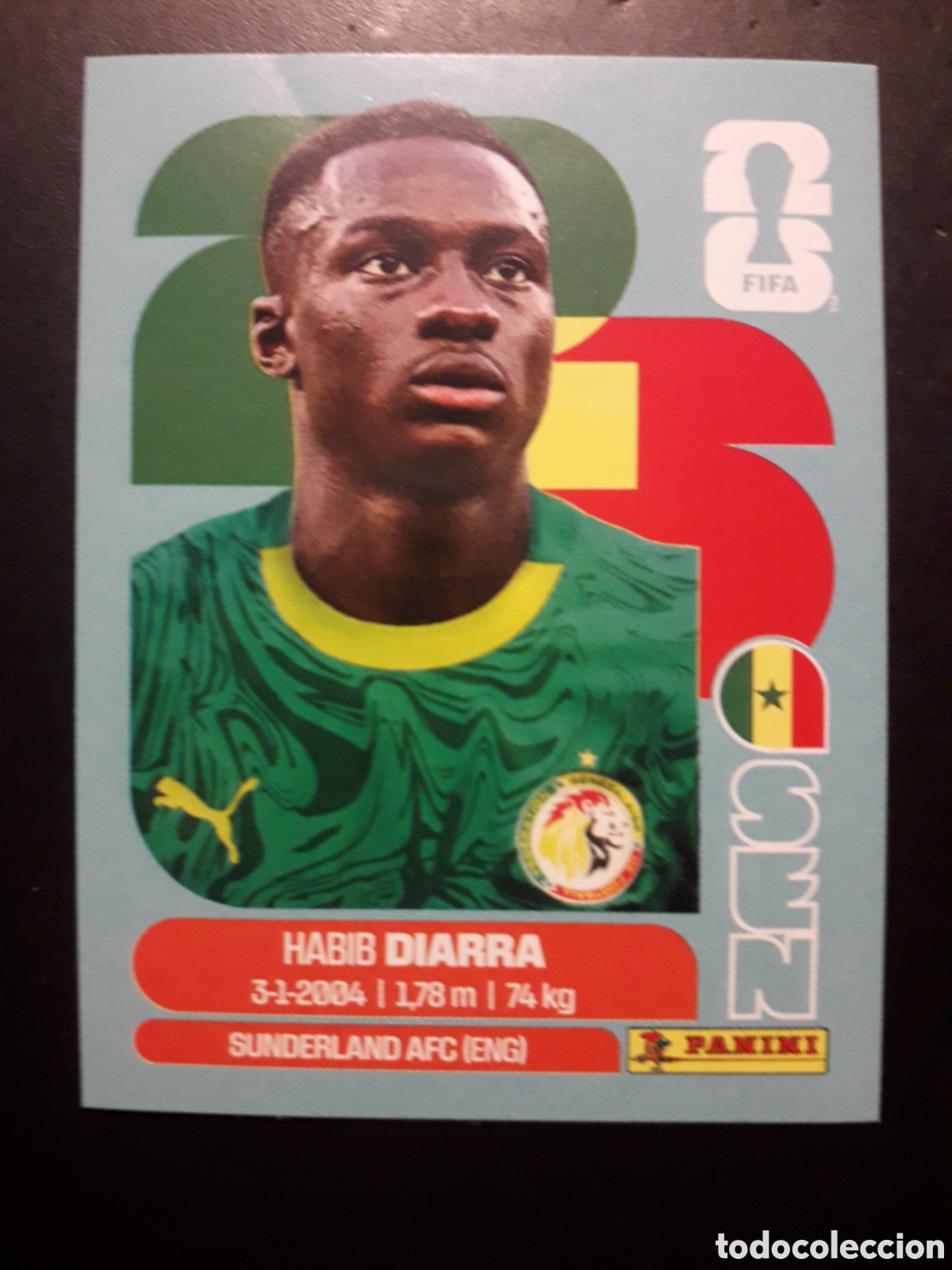 Cromos de F&uacute;tbol: DIARRA SENEGAL SEN 12 MUNDIAL F&Uacute;TBOL 2026 FIFA WORLD CUP PANINI SIN PEGAR PEDIDO M&Iacute;NIMO 3&euro;