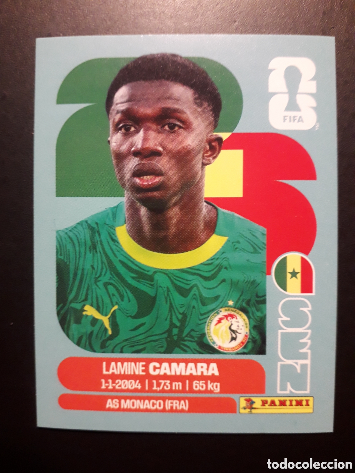 Cromos de Futebol: CAMARA SENEGAL SEN 14 MUNDIAL F&Uacute;TBOL 2026 FIFA WORLD CUP PANINI SIN PEGAR PEDIDO M&Iacute;NIMO 3&euro;