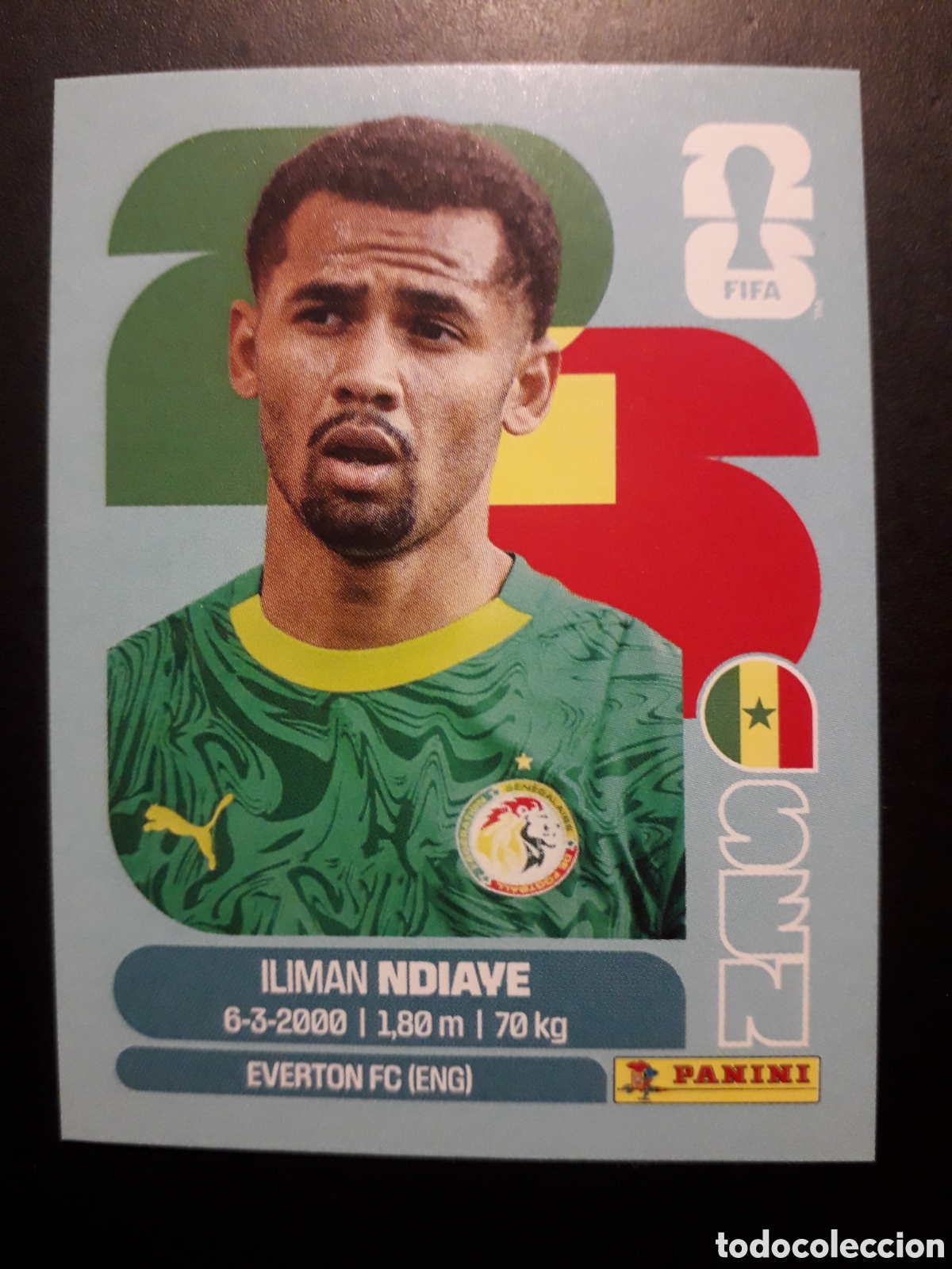 Cromos de F&uacute;tbol: NDIAVE SENEGAL SEN 18 MUNDIAL F&Uacute;TBOL 2026 FIFA WORLD CUP PANINI SIN PEGAR PEDIDO M&Iacute;NIMO 3&euro;