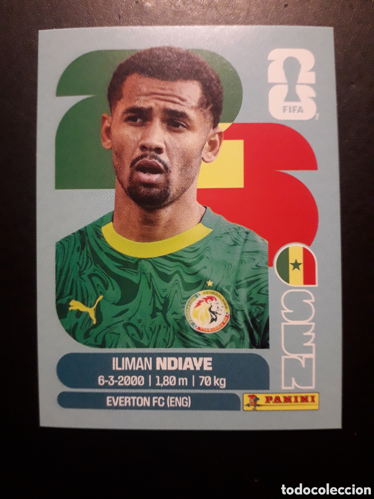Cromos de F&uacute;tbol: NDIAVE SENEGAL SEN 18 MUNDIAL F&Uacute;TBOL 2026 FIFA WORLD CUP PANINI SIN PEGAR PEDIDO M&Iacute;NIMO 3&euro;