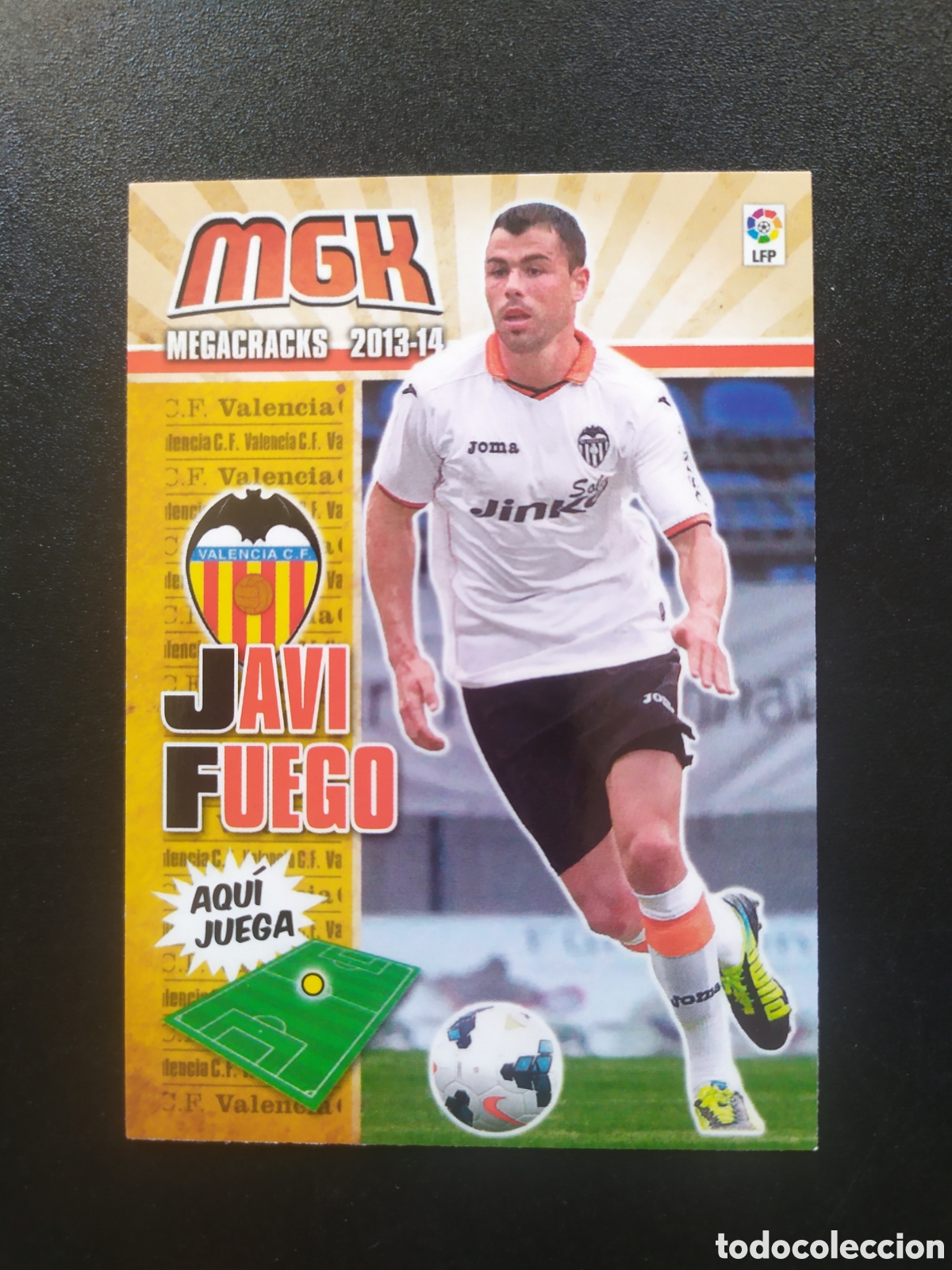 Cromos de F&uacute;tbol: Megacracks 2013 2014 13 14 panini Javi Fuego fichaje n&deg; 464 Valencia