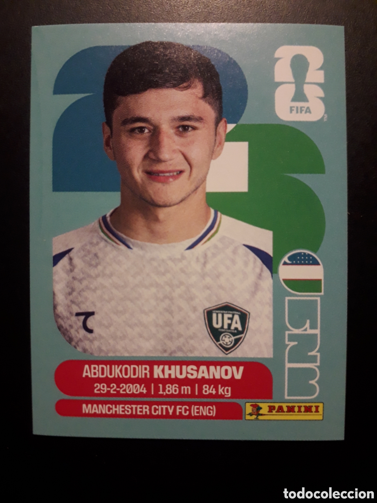 Cromos de F&uacute;tbol: KHUSANOV UZBEKISTAN UZB 9 MUNDIAL F&Uacute;TBOL 2026 FIFA WORLD CUP PANINI SIN PEGAR PEDIDO M&Iacute;NIMO 3&euro;