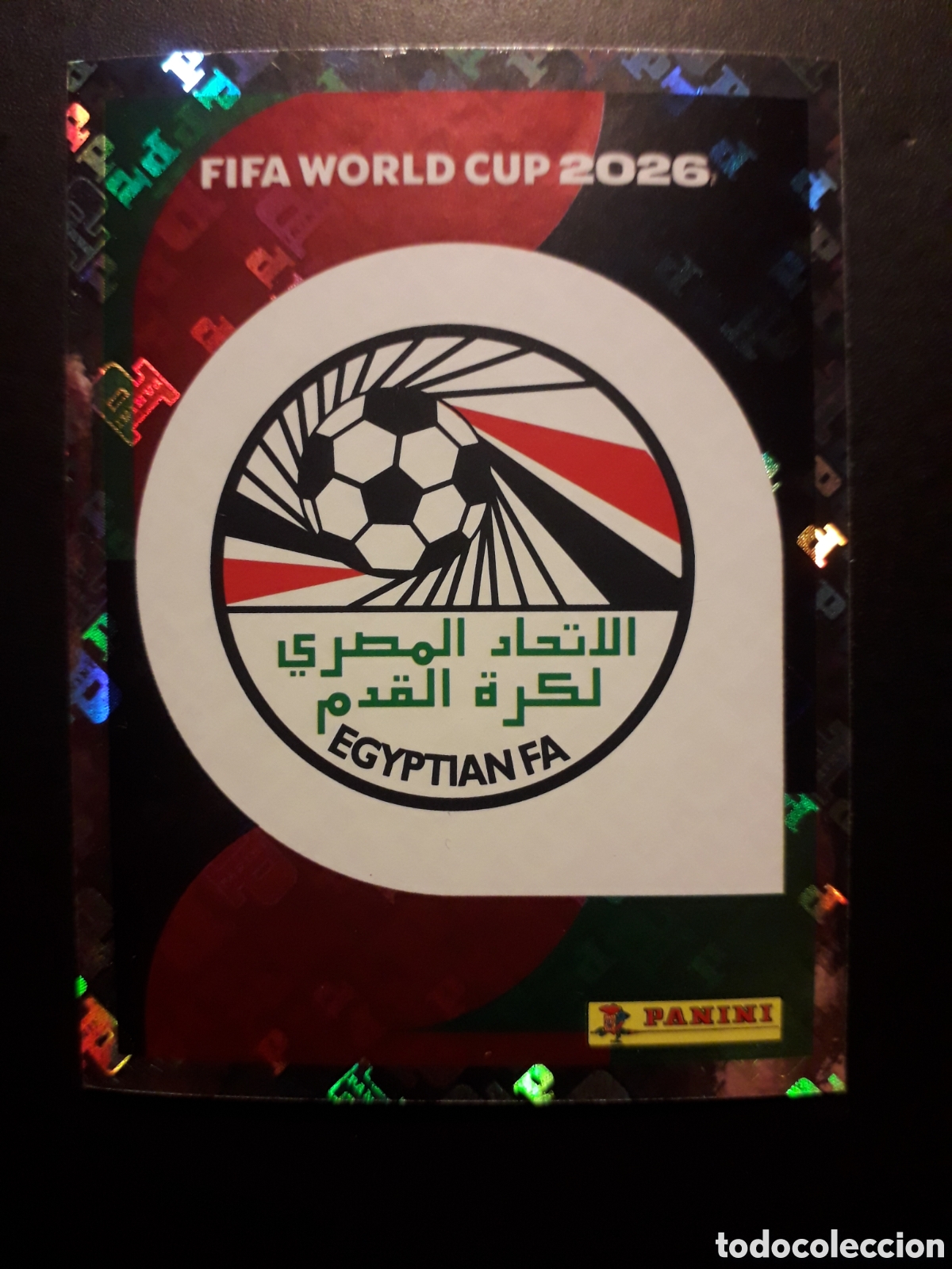 Cromos de F&uacute;tbol: ESCUDO EGIPTO EGY 1 MUNDIAL F&Uacute;TBOL 2026 FIFA WORLD CUP PANINI SIN PEGAR PEDIDO M&Iacute;NIMO 3&euro;