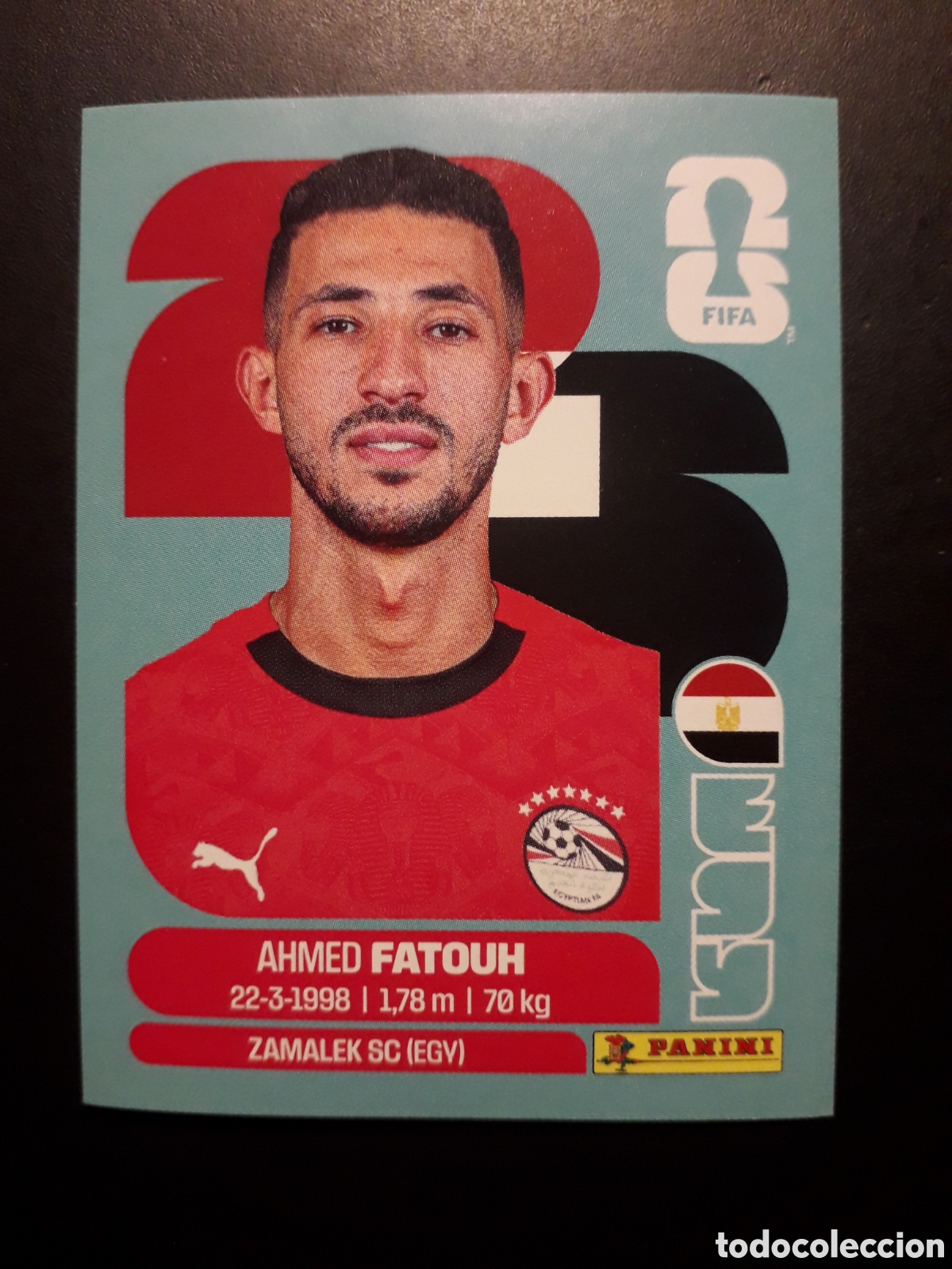 Cromos de F&uacute;tbol: FATOUH EGIPTO EGY 9 MUNDIAL F&Uacute;TBOL 2026 FIFA WORLD CUP PANINI SIN PEGAR PEDIDO M&Iacute;NIMO 3&euro;