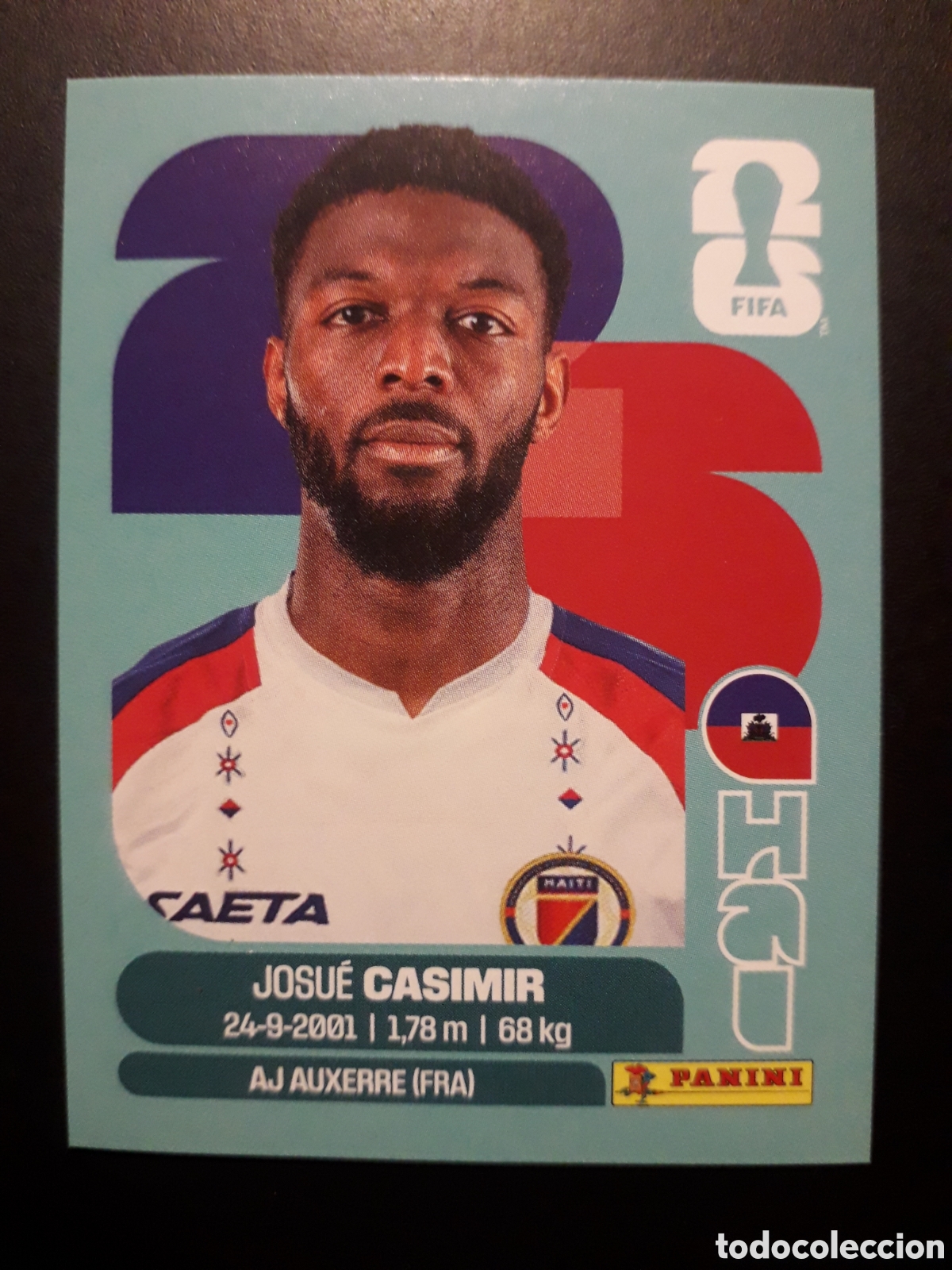 Cromos de F&uacute;tbol: CASIMIR HAIT&Iacute; HAI 16 MUNDIAL F&Uacute;TBOL 2026 FIFA WORLD CUP PANINI SIN PEGAR PEDIDO M&Iacute;NIMO 3&euro;