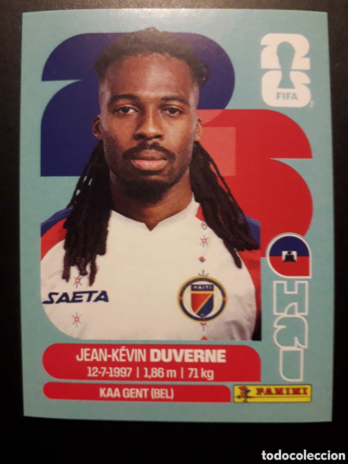 Cromos de F&uacute;tbol: DUVERNE HAIT&Iacute; HAI 5 MUNDIAL F&Uacute;TBOL 2026 FIFA WORLD CUP PANINI SIN PEGAR PEDIDO M&Iacute;NIMO 3&euro;
