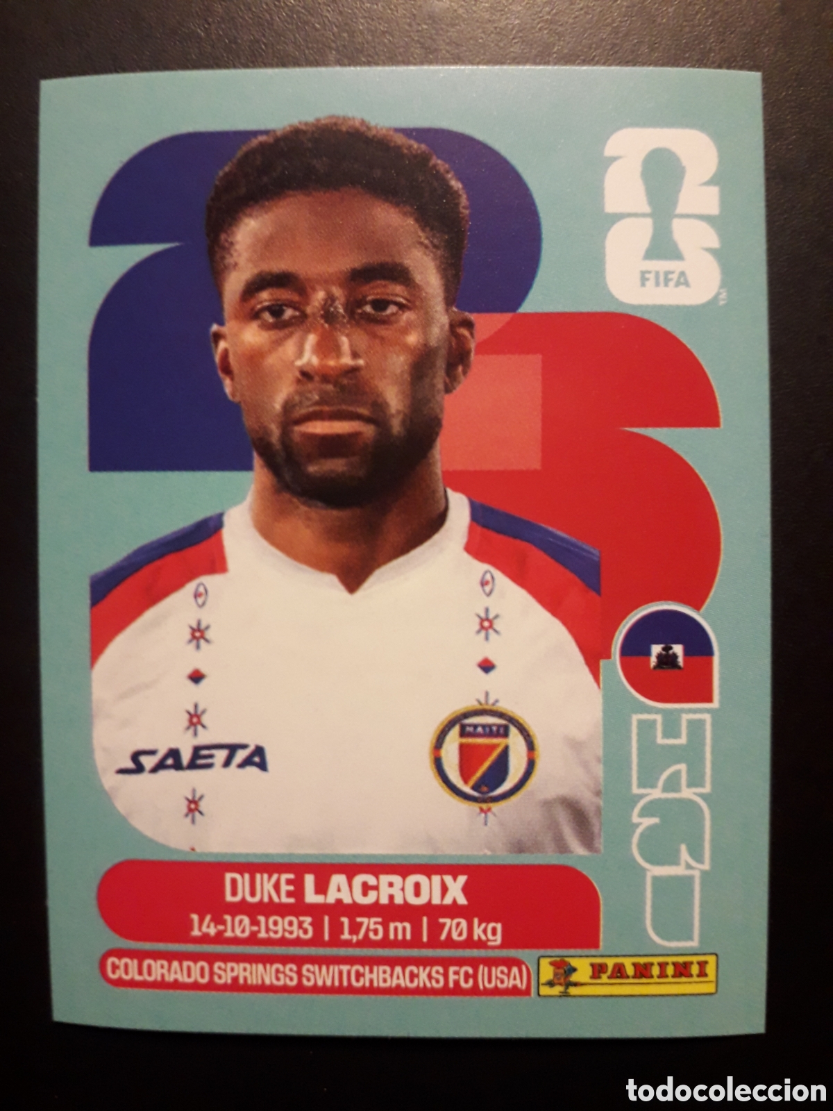 Cromos de F&uacute;tbol: LACROIX HAIT&Iacute; HAI 7 MUNDIAL F&Uacute;TBOL 2026 FIFA WORLD CUP PANINI SIN PEGAR PEDIDO M&Iacute;NIMO 3&euro;