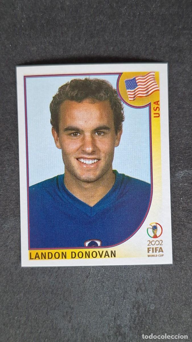 Cromos de F&uacute;tbol: L2 LANDON DONOVAN SELECCION USA 291 MUNDIAL KOREA Y JAPON 2002 PANINI NUNCA PEGADO SIN PEGAR