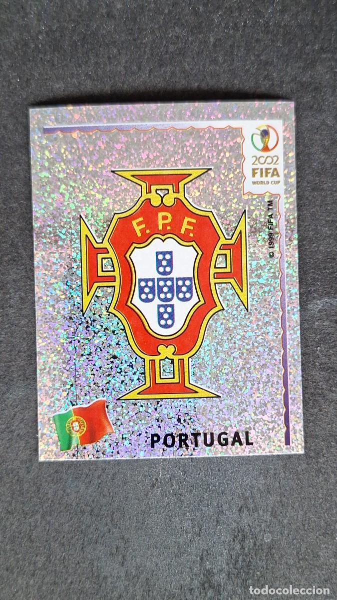 Cromos de F&uacute;tbol: L2 ESCUDO SELECCION PORTUGAL 296 MUNDIAL KOREA Y JAPON 2002 PANINI NUNCA PEGADO SIN PEGAR