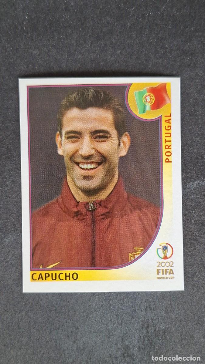 Cromos de F&uacute;tbol: L2 CAPUCHO SELECCION PORTUGAL 308 MUNDIAL KOREA Y JAPON 2002 PANINI NUNCA PEGADO SIN PEGAR