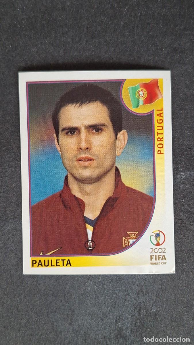 Cromos de F&uacute;tbol: L2 PAULETA SELECCION PORTUGAL 310 MUNDIAL KOREA Y JAPON 2002 PANINI NUNCA PEGADO SIN PEGAR