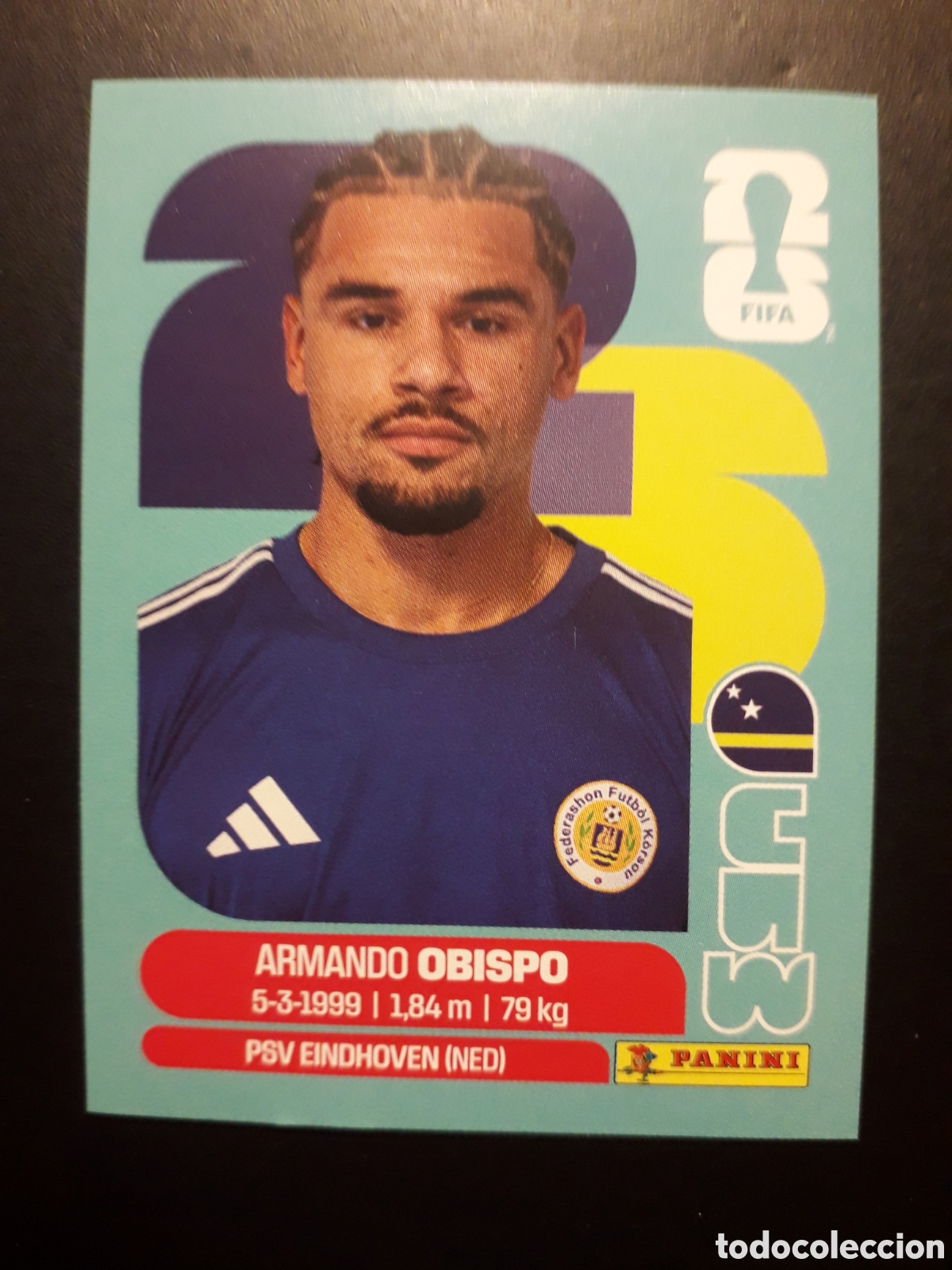 Cromos de F&uacute;tbol: OBISPO CURA&Ccedil;AO CUW 3 MUNDIAL F&Uacute;TBOL 2026 FIFA WORLD CUP PANINI SIN PEGAR PEDIDO M&Iacute;NIMO 3&euro;
