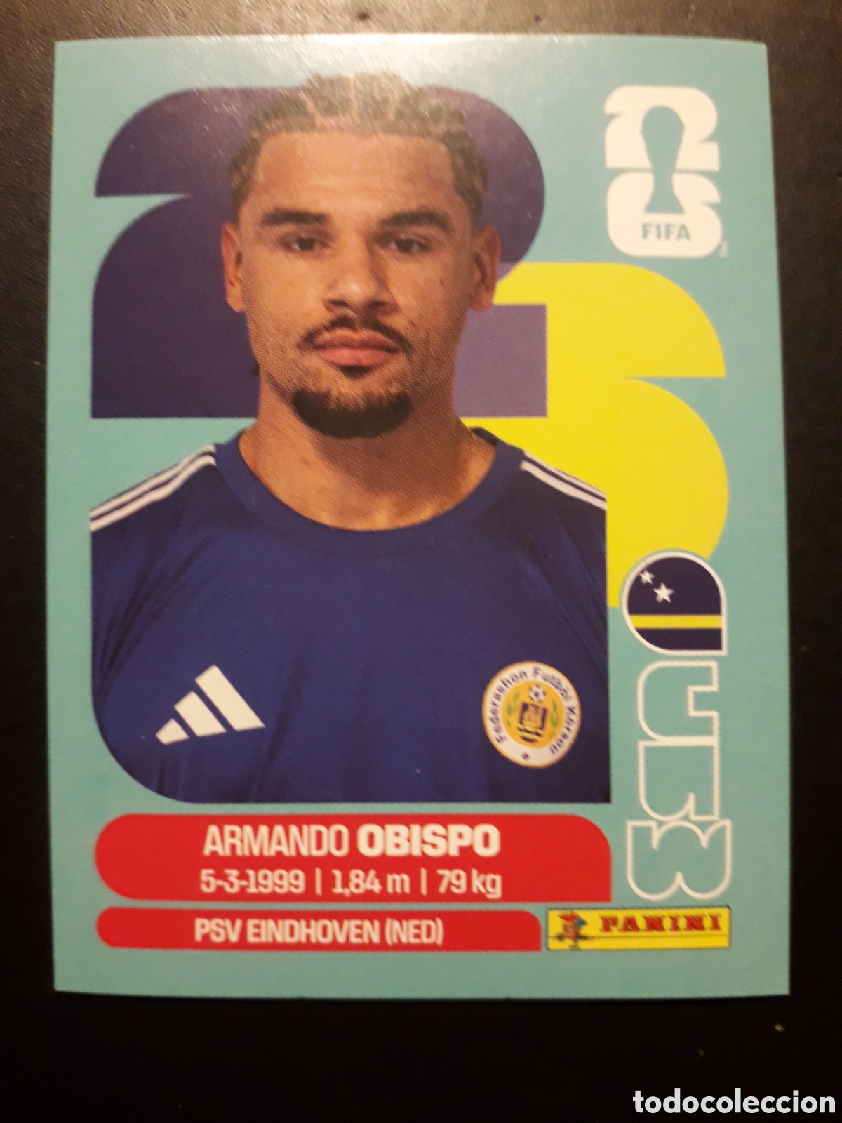 Cromos de F&uacute;tbol: OBISPO CURA&Ccedil;AO CUW 3 MUNDIAL F&Uacute;TBOL 2026 FIFA WORLD CUP PANINI SIN PEGAR PEDIDO M&Iacute;NIMO 3&euro;