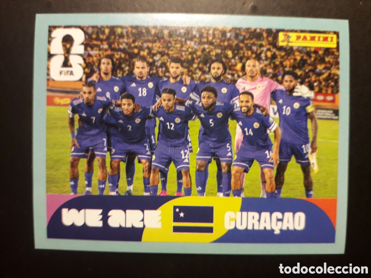 Cromos de F&uacute;tbol: EQUIPO CURA&Ccedil;AO CUW 13 MUNDIAL F&Uacute;TBOL 2026 FIFA WORLD CUP PANINI SIN PEGAR PEDIDO M&Iacute;NIMO 3&euro;