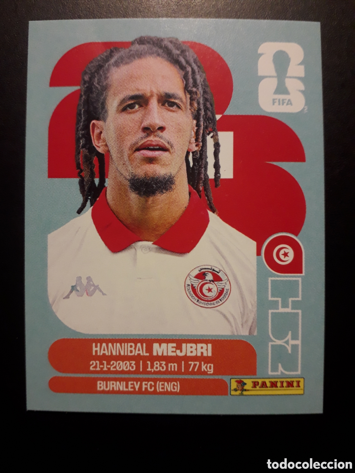 Cromos de F&uacute;tbol: MEJBRI T&Uacute;NEZ TUN 14 MUNDIAL F&Uacute;TBOL 2026 FIFA WORLD CUP PANINI SIN PEGAR PEDIDO M&Iacute;NIMO 3&euro;