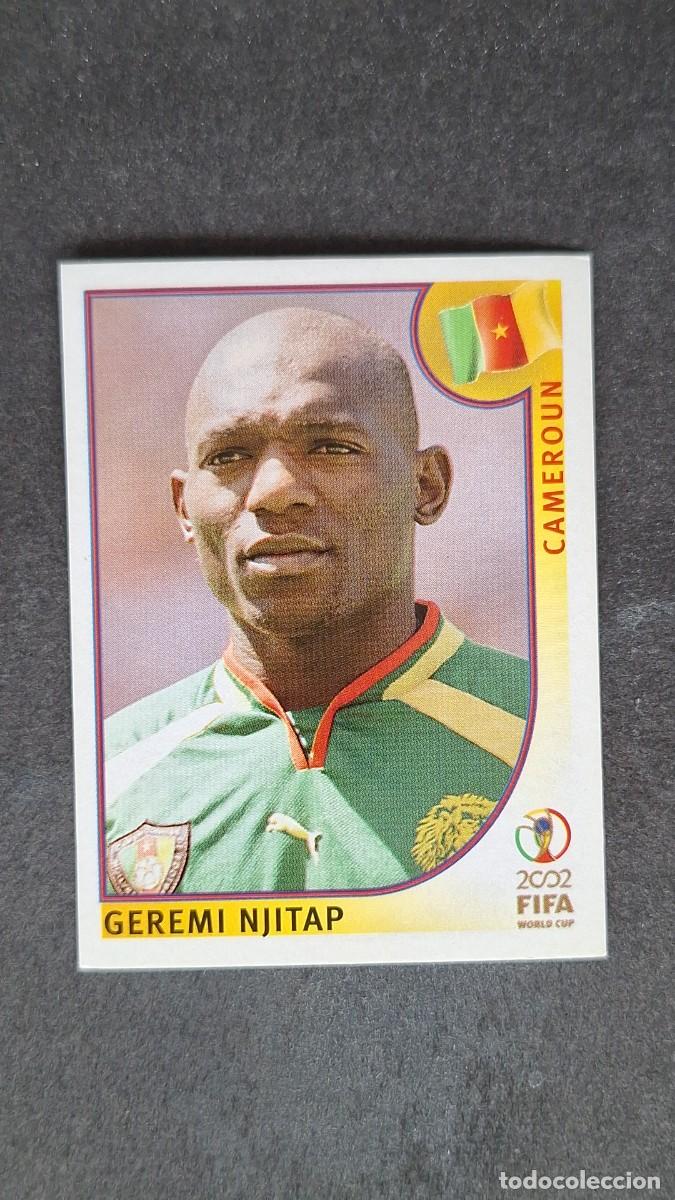 Cromos de F&uacute;tbol: L2 GEREMI NJITAP SELECCION CAMERUN 375 MUNDIAL KOREA Y JAPON 2002 PANINI NUNCA PEGADO SIN PEGAR