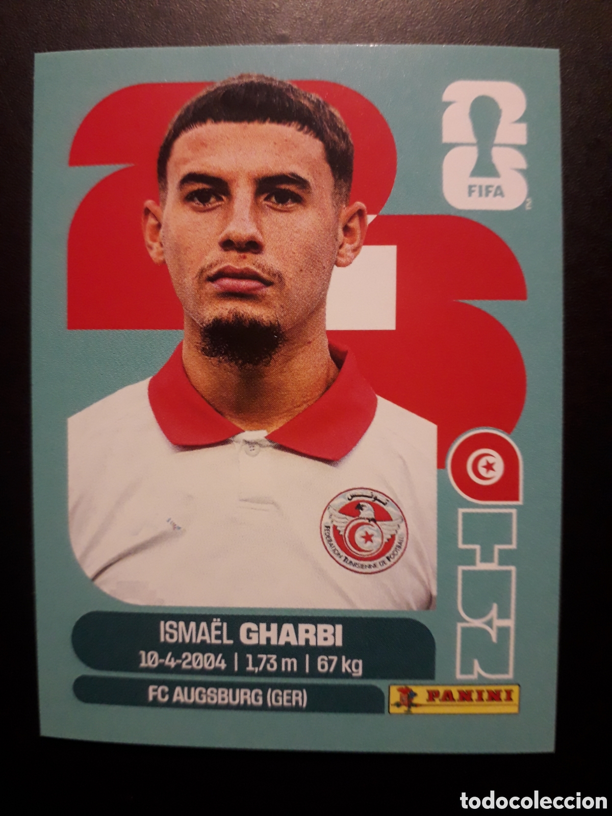 Cromos de F&uacute;tbol: GHARBI T&Uacute;NEZ TUN 18 MUNDIAL F&Uacute;TBOL 2026 FIFA WORLD CUP PANINI SIN PEGAR PEDIDO M&Iacute;NIMO 3&euro;