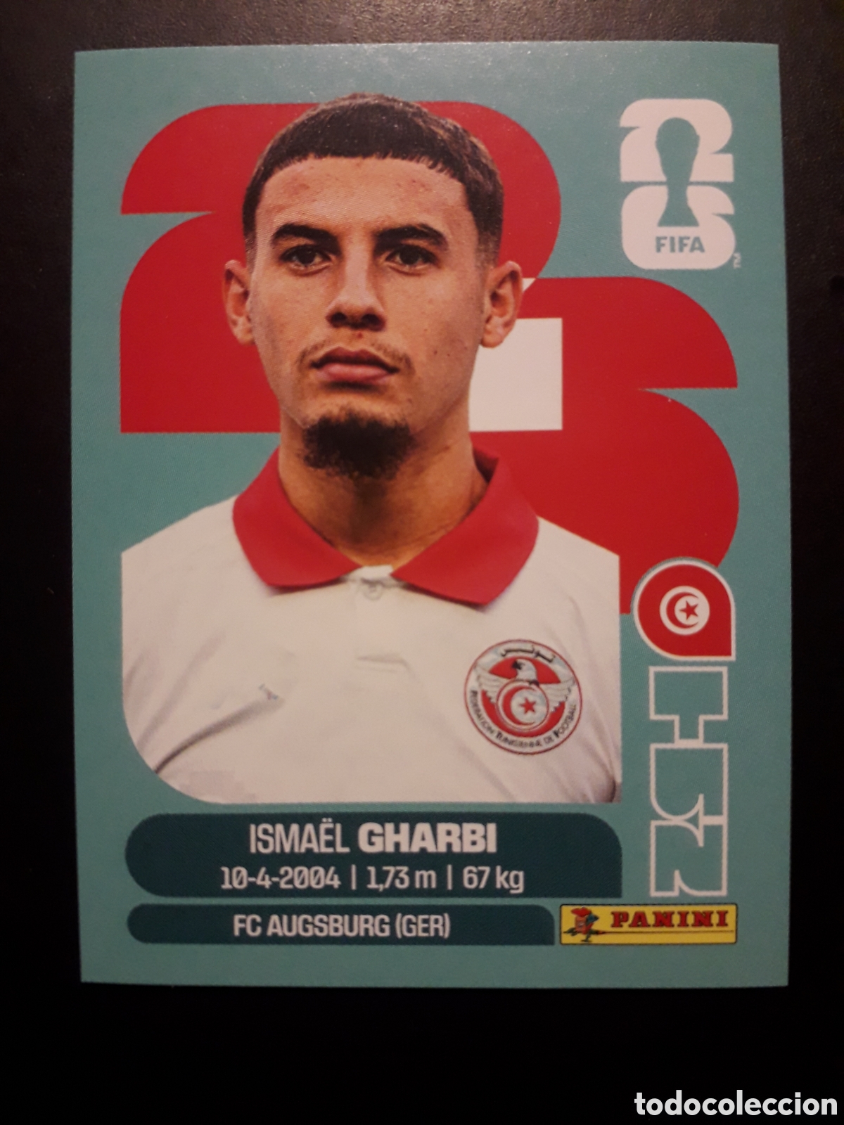 Cromos de F&uacute;tbol: GHARBI T&Uacute;NEZ TUN 18 MUNDIAL F&Uacute;TBOL 2026 FIFA WORLD CUP PANINI SIN PEGAR PEDIDO M&Iacute;NIMO 3&euro;