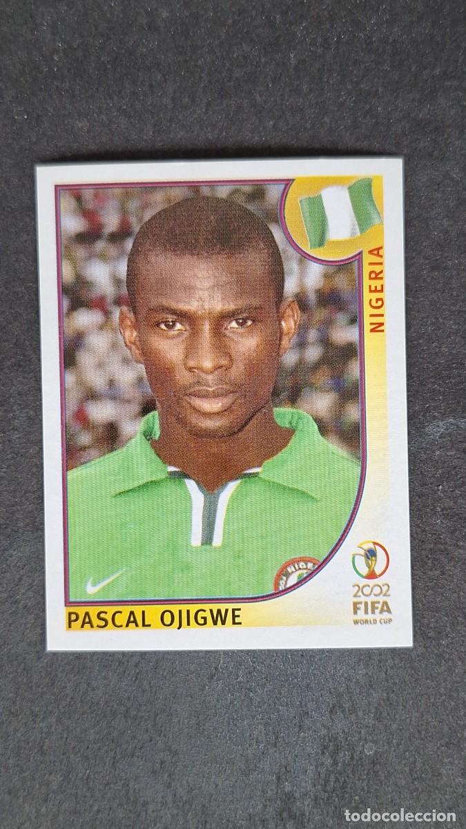 Cromos de F&uacute;tbol: L2 PASCAL OJIGWE SELECCION NIGERIA 406 MUNDIAL KOREA Y JAPON 2002 PANINI NUNCA PEGADO SIN PEGAR