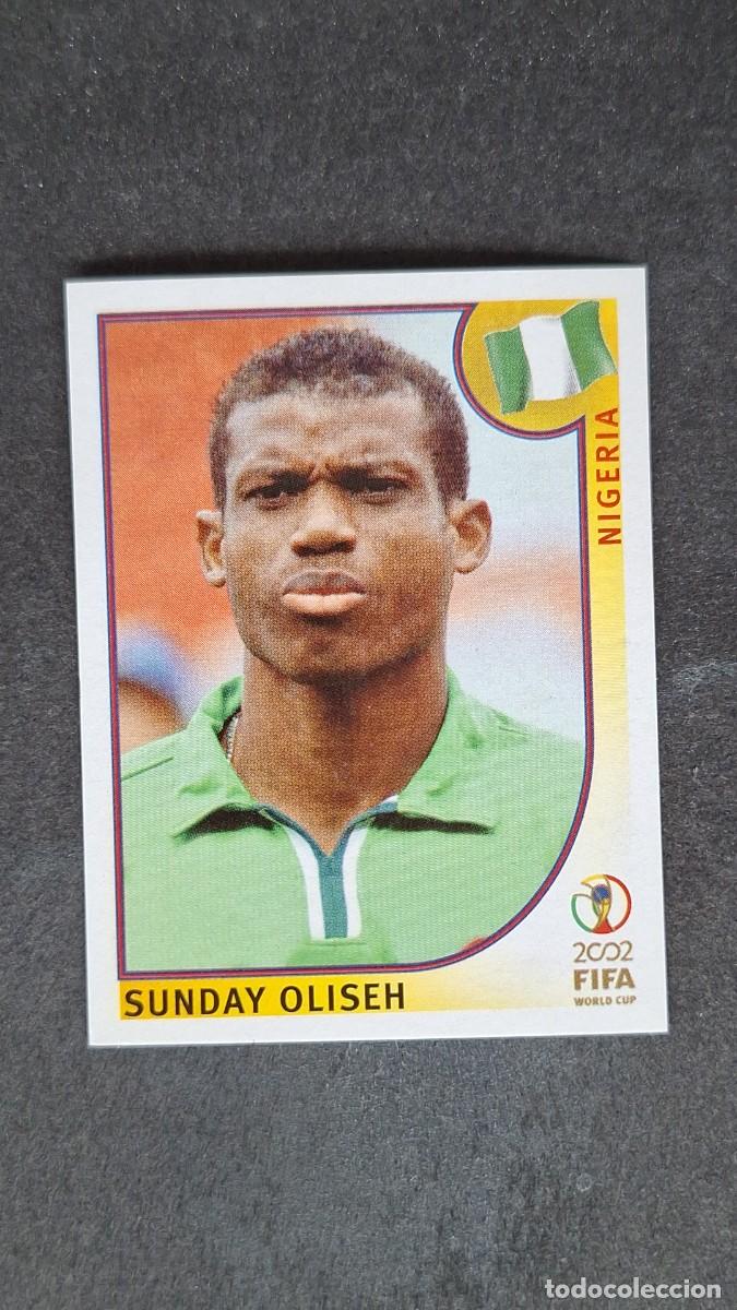 Cromos de F&uacute;tbol: L2 OLISEH SELECCION NIGERIA 412 MUNDIAL KOREA Y JAPON 2002 PANINI NUNCA PEGADO SIN PEGAR