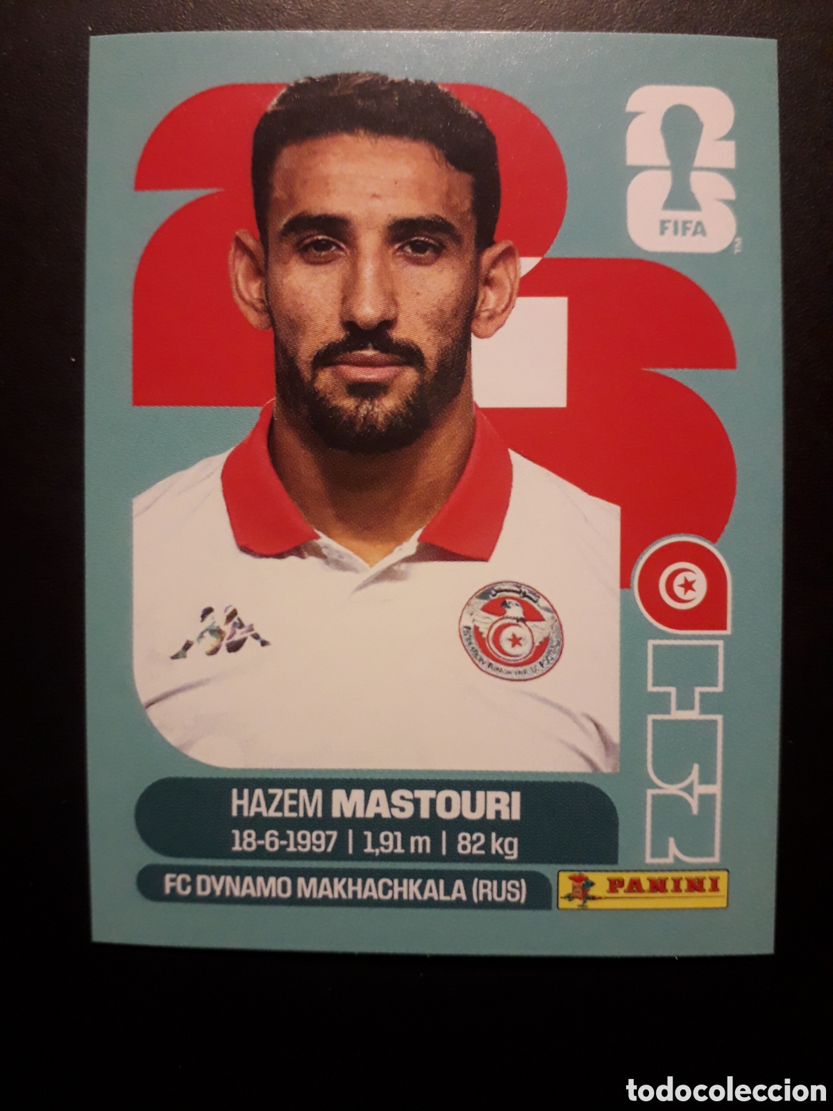 Cromos de F&uacute;tbol: MASTOURI T&Uacute;NEZ TUN 17 MUNDIAL F&Uacute;TBOL 2026 FIFA WORLD CUP PANINI SIN PEGAR PEDIDO M&Iacute;NIMO 3&euro;