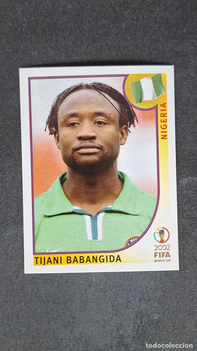 Cromos de F&uacute;tbol: L2 BABANGIDA SELECCION NIGERIA 415 MUNDIAL KOREA Y JAPON 2002 PANINI NUNCA PEGADO SIN PEGAR