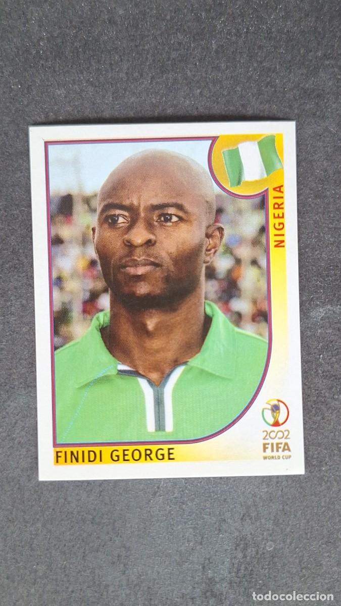Cromos de F&uacute;tbol: L2 FINIDI GEORGE SELECCION NIGERIA 416 MUNDIAL KOREA Y JAPON 2002 PANINI NUNCA PEGADO SIN PEGAR