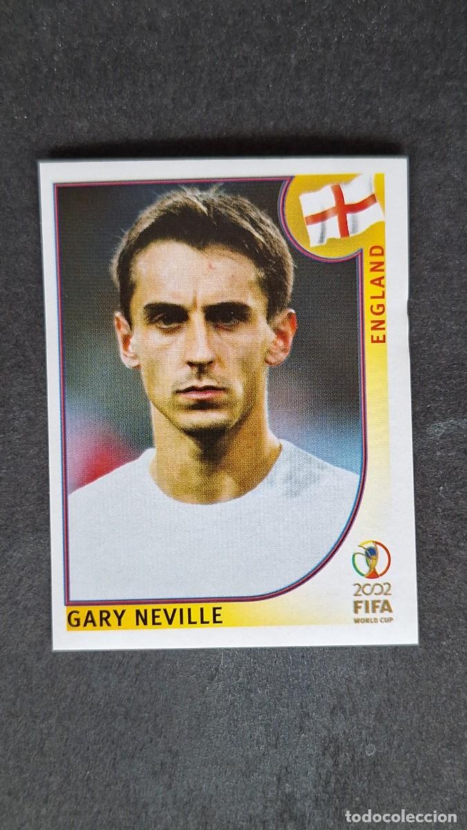 Cromos de F&uacute;tbol: L2 GARY NEVILLE SELECCION INGLATERRA 426 MUNDIAL KOREA Y JAPON 2002 PANINI NUNCA PEGADO SIN PEGAR