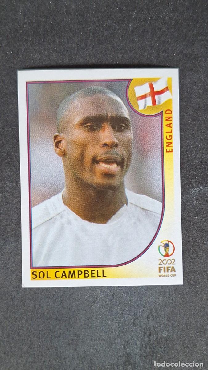 Cromos de F&uacute;tbol: L2 SOL CAMPBELL SELECCION INGLATERRA 428 MUNDIAL KOREA Y JAPON 2002 PANINI NUNCA PEGADO SIN PEGAR