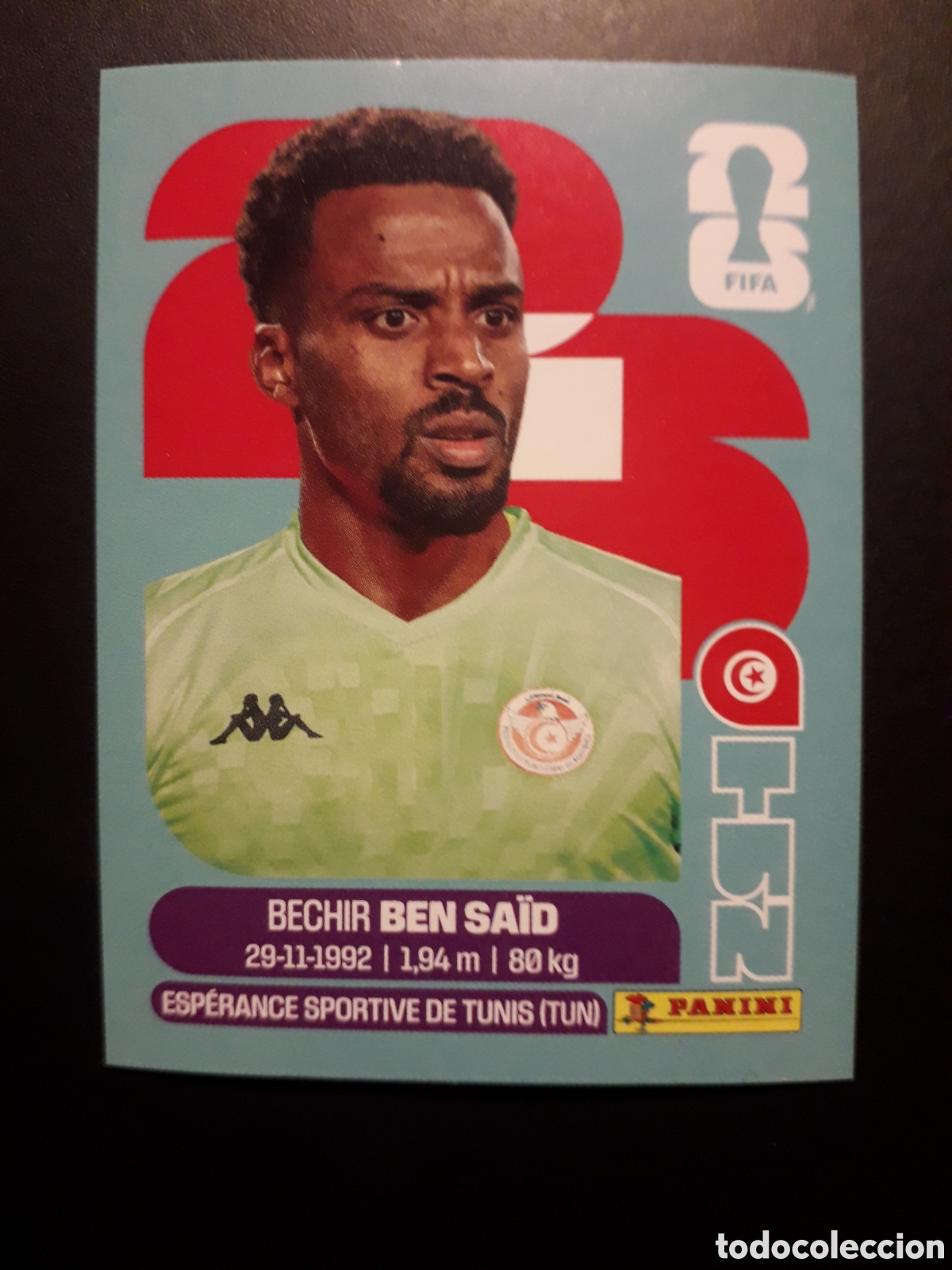 Cromos de F&uacute;tbol: BEN SA&Iuml;D T&Uacute;NEZ TUN 2 MUNDIAL F&Uacute;TBOL 2026 FIFA WORLD CUP PANINI SIN PEGAR PEDIDO M&Iacute;NIMO 3&euro;.