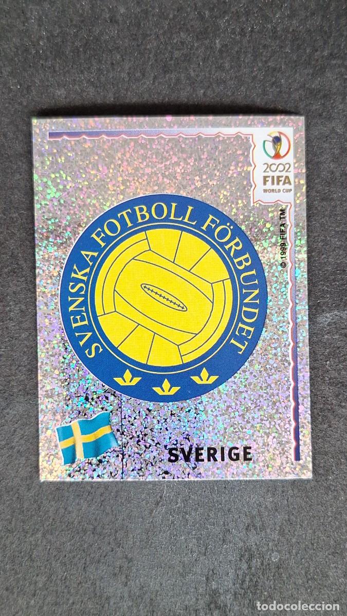 Cromos de F&uacute;tbol: L2 ESCUDO SELECCION SUECIA 440 MUNDIAL KOREA Y JAPON 2002 PANINI NUNCA PEGADO SIN PEGAR