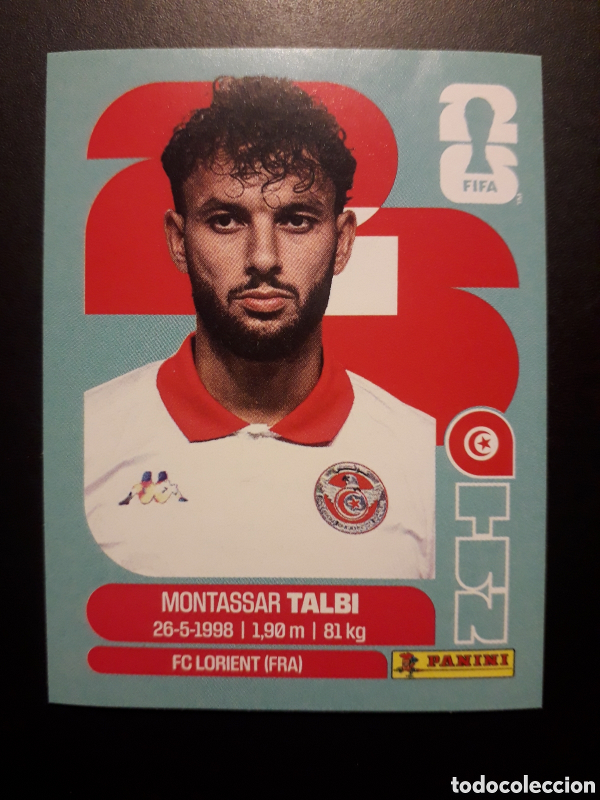 Cromos de F&uacute;tbol: TALBI T&Uacute;NEZ TUN 5 MUNDIAL F&Uacute;TBOL 2026 FIFA WORLD CUP PANINI SIN PEGAR PEDIDO M&Iacute;NIMO 3&euro;
